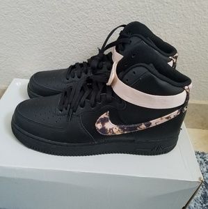 Nike Air Force 1 High Print Black/Pink Size 11